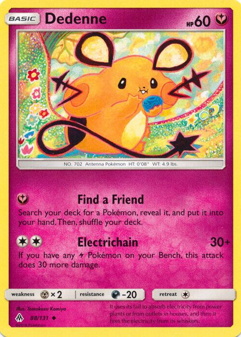 Dedenne 2018 Pokemon Sun & Moon Forbidden Light