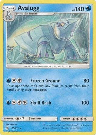 Avalugg 2018 Pokemon Sun & Moon Forbidden Light