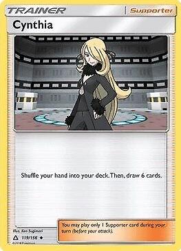 Cynthia 2018 Pokemon Sun & Moon Ultra Prism