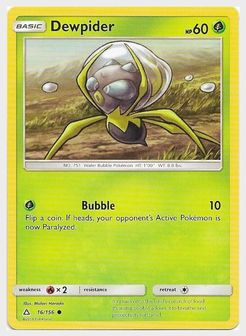 Dewpider 2018 Pokemon Sun & Moon Ultra Prism