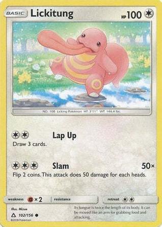Lickitung 2018 Pokemon Sun & Moon Ultra Prism