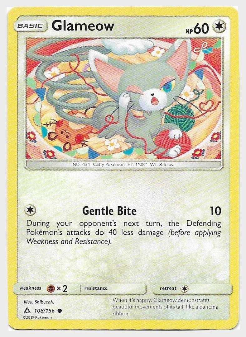 Glameow 2018 Pokemon Sun & Moon Ultra Prism