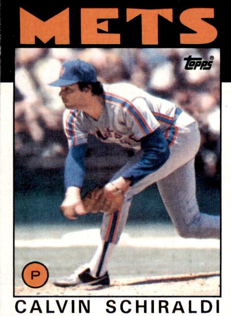 1986 Topps Calvin Schiraldi #210 card