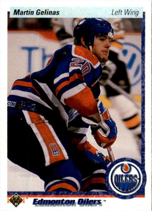 1990 Upper Deck Martin Gelinas #23 card