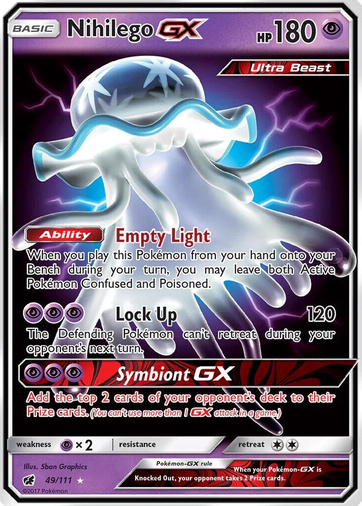 Nihilego GX 2017 Pokemon Sun & Moon Crimson Invasion