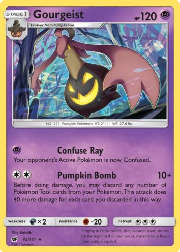 Gourgeist 2017 Pokemon Sun & Moon Crimson Invasion