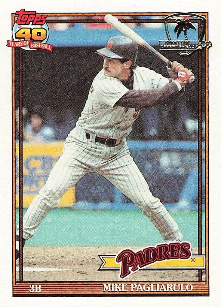 Mike Pagliarulo 1991 Topps Desert Shield Baseball