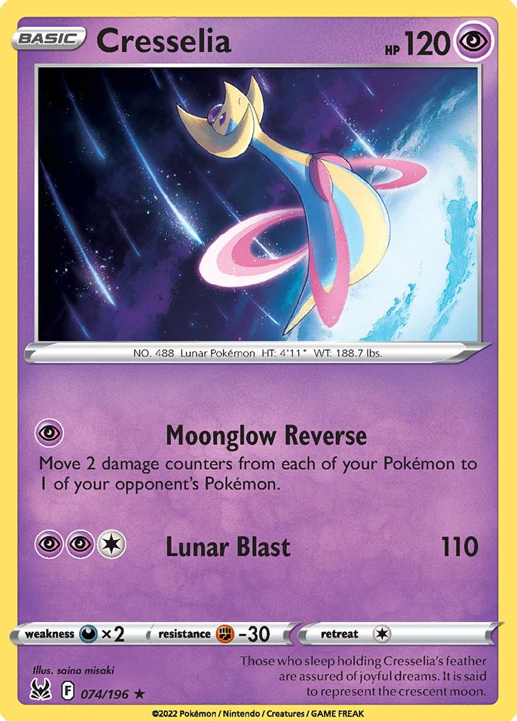 Cresselia Holo 2022 Pokemon Lost Origin