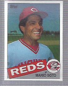 1985 Topps Mario Soto #495 card