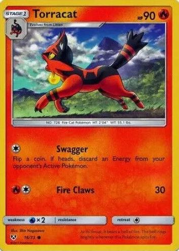 Torracat 2017 Pokemon Sun & Moon Shining Legends