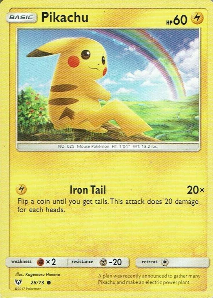 Pikachu Holo 2017 Pokemon Sun & Moon Shining Legends