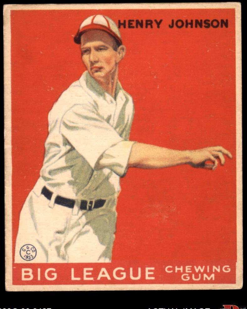 1933 R319 Goudey Henry Johnson #14 card