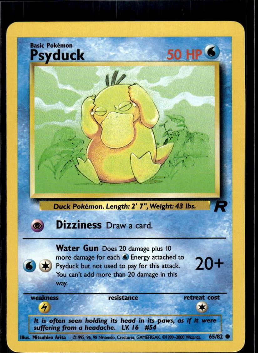 Psyduck 2000 Pokemon Team Rocket