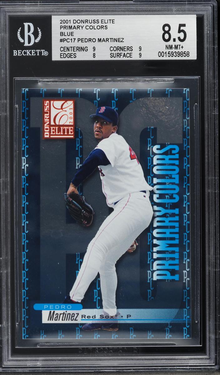 2001 Donruss Elite Baseball Blue Pedro Martinez #PC-17 BGS 8.5