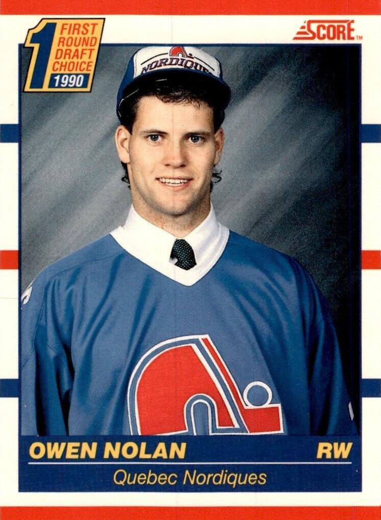 1990 Score Canadian Owen Nolan #435 card