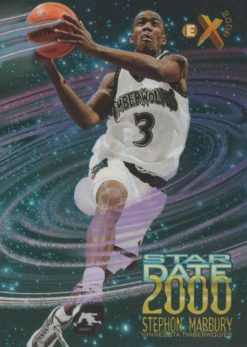 1996 Skybox E-X2000 Star Date 2000 Stephon Marbury #10 card