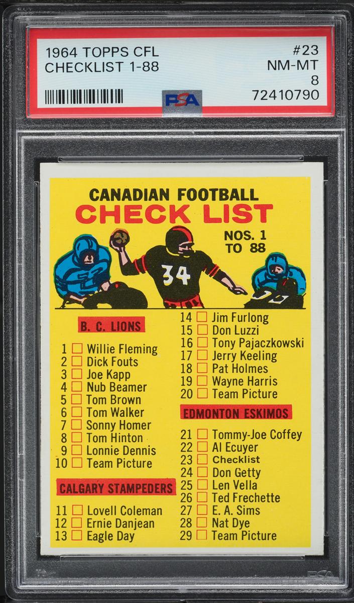 1964 Checklist 1-88 #23