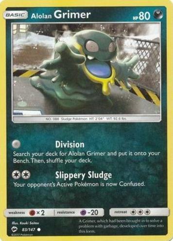 Alolan Grimer 2017 Pokemon Sun & Moon Burning Shadows