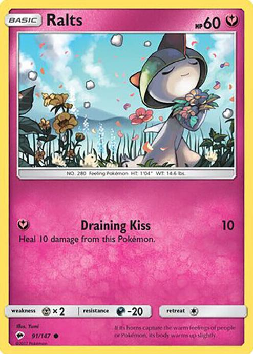 Ralts 2017 Pokemon Sun & Moon Burning Shadows