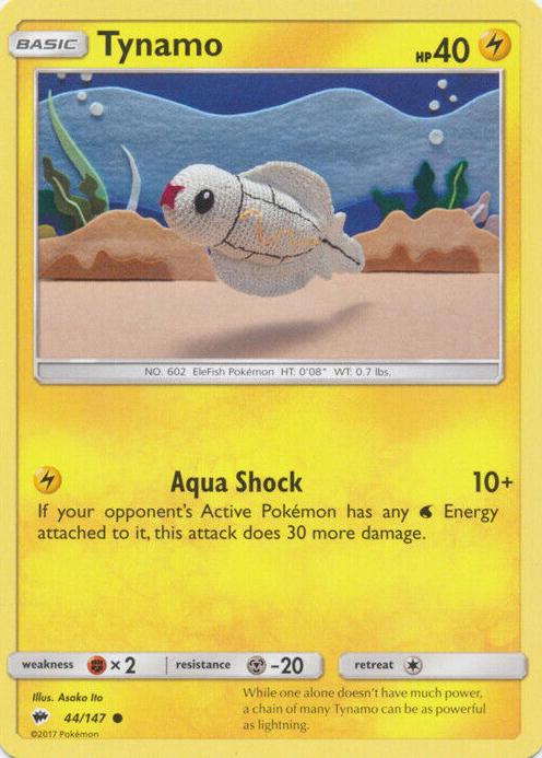 Tynamo 2017 Pokemon Sun & Moon Burning Shadows