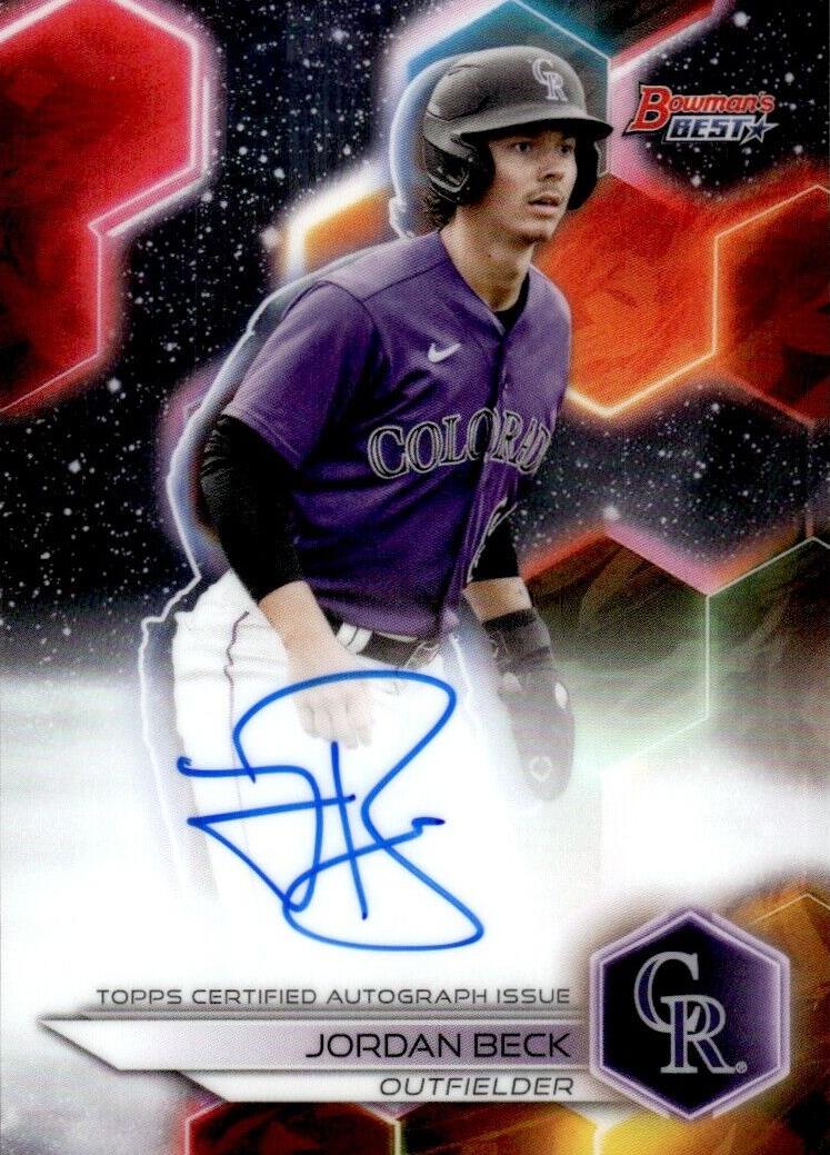 2023 Bowman's Best Jordan Beck #B23-JBK card