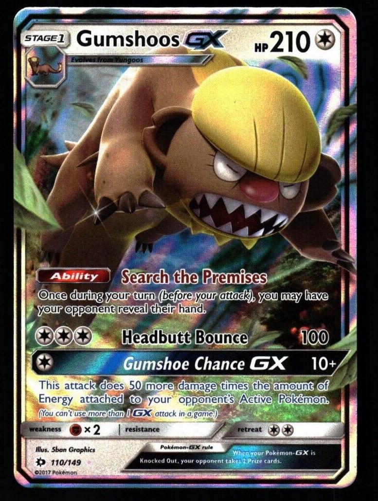 Gumshoos GX 2017 Pokemon Sun & Moon