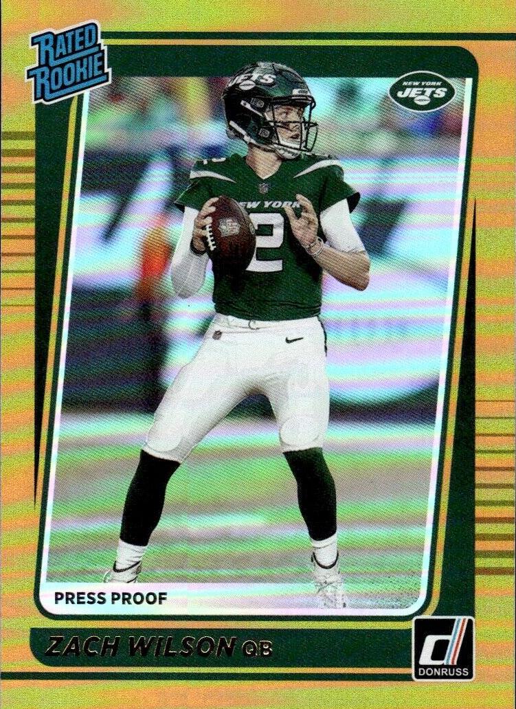 2021 Panini Donruss Rated Rookie #252 Zach Wilson front