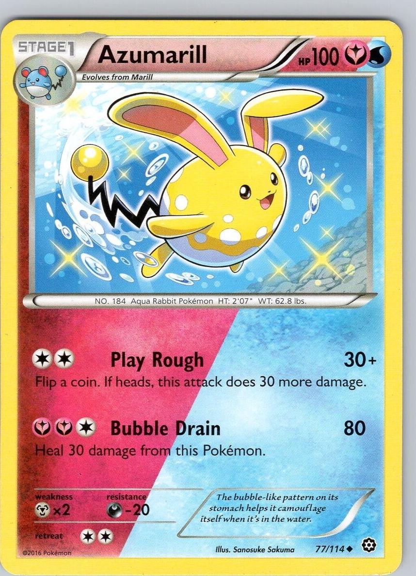 Azumarill 2016 Pokemon XY Steam Siege