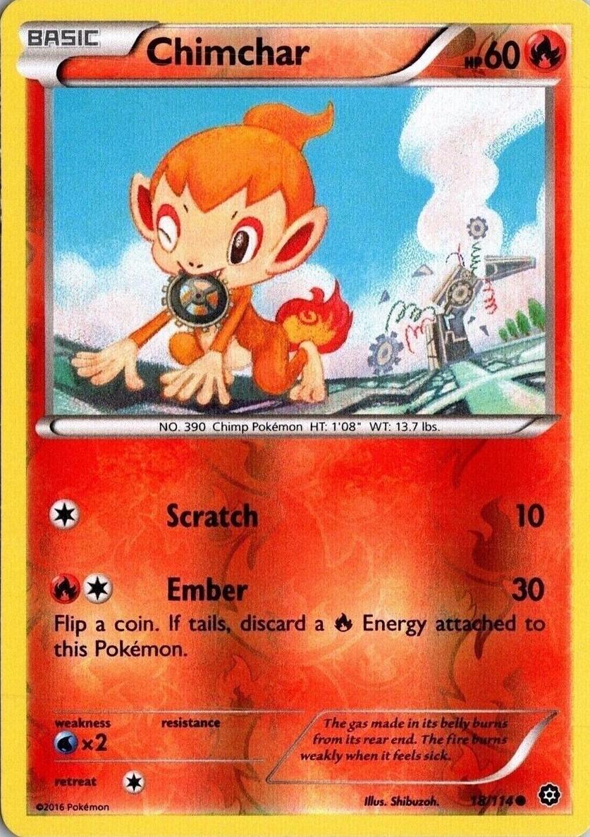 Chimchar 2016 Pokemon XY Steam Siege