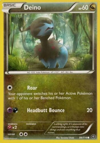 Deino 2016 Pokemon XY Steam Siege