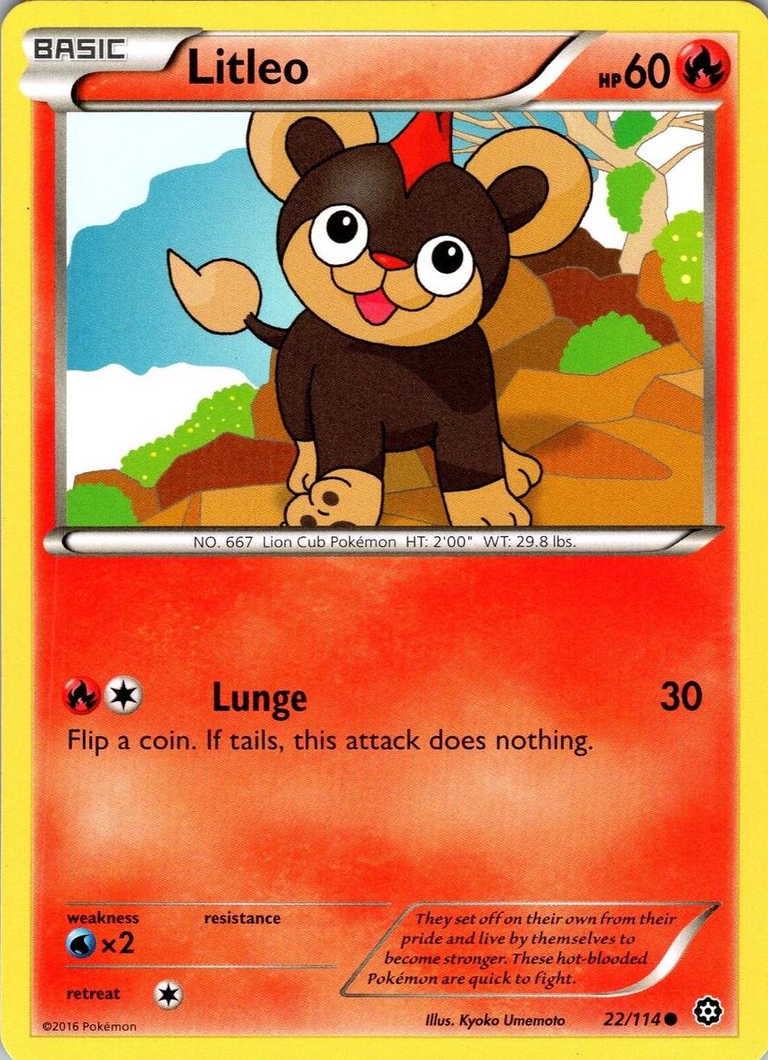 Litleo 2016 Pokemon XY Steam Siege