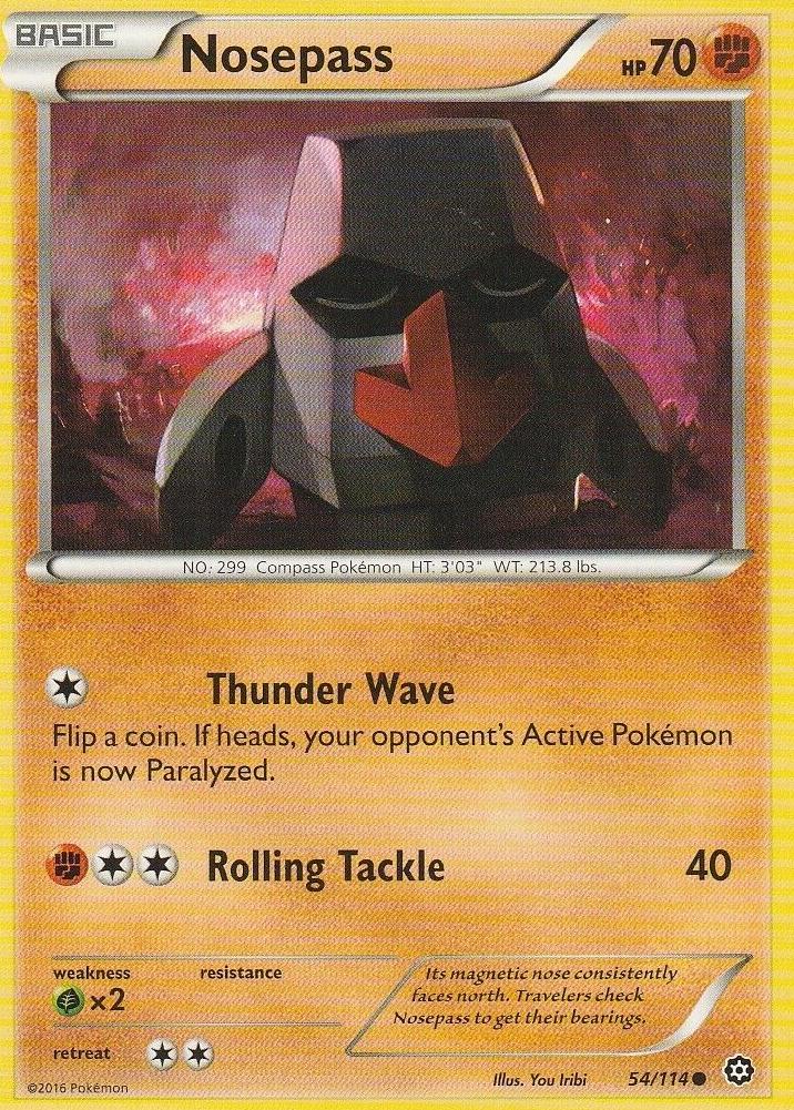 Nosepass 2016 Pokemon XY Steam Siege