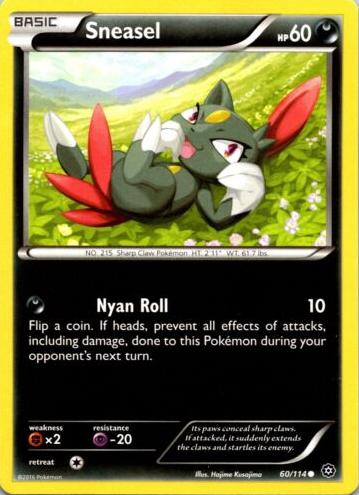 Sneasel 2016 Pokemon XY Steam Siege
