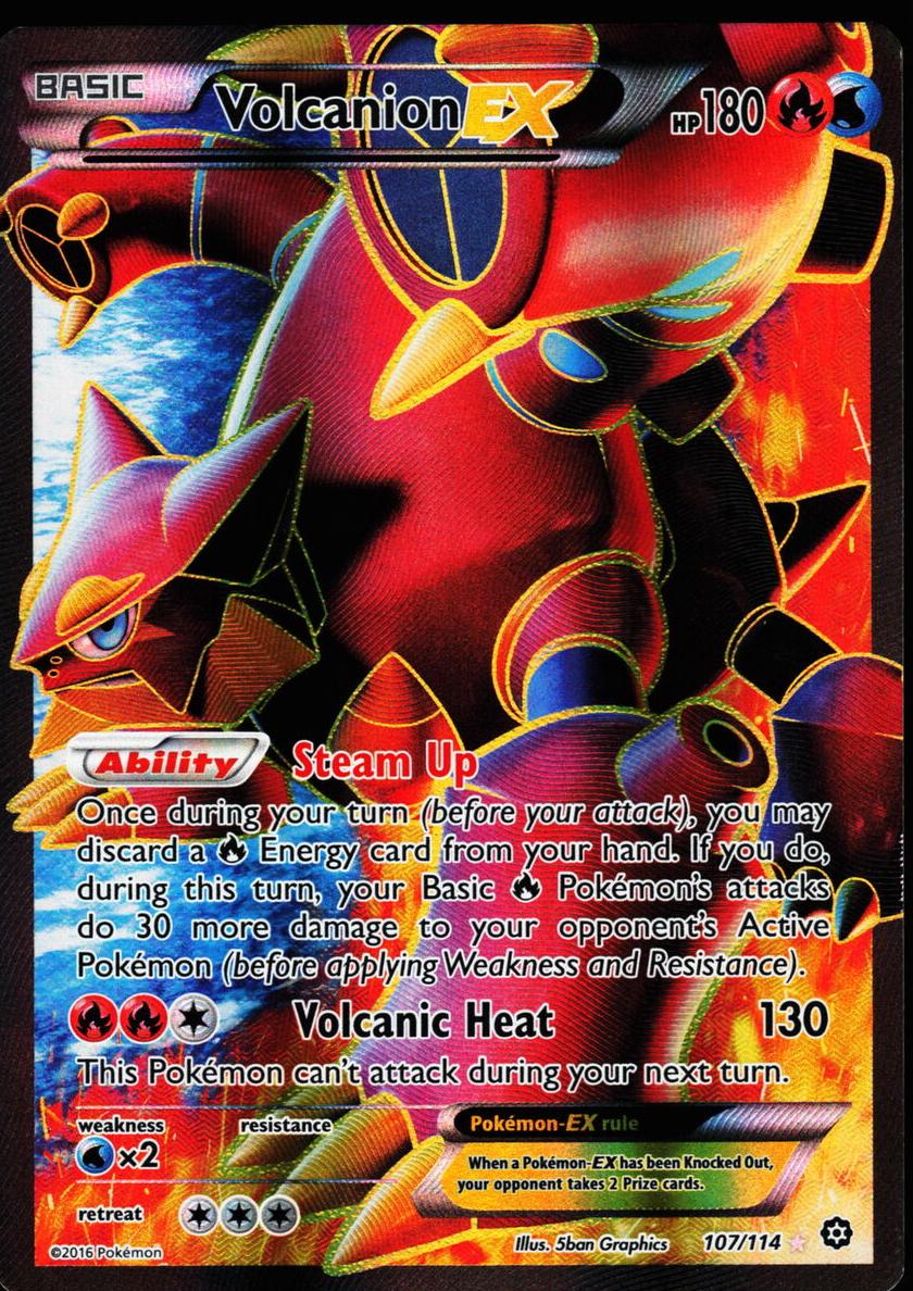 Volcanion EX 2016 Pokemon XY Steam Siege