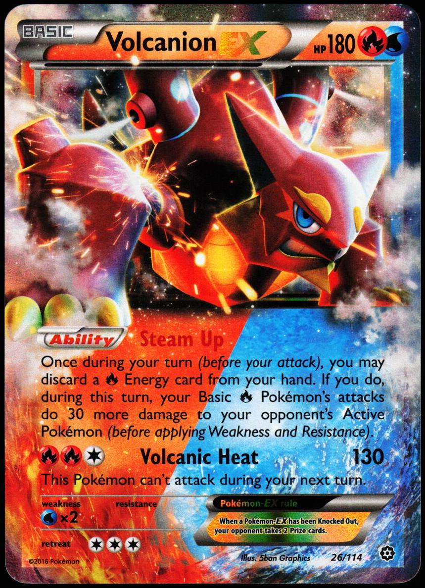 2016 Pokemon XY Steam Siege #26 Volcanion front