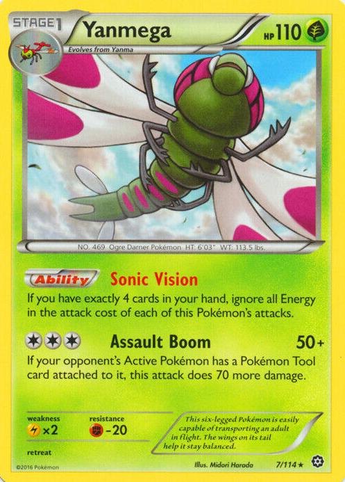Yanmega 2016 Pokemon XY Steam Siege