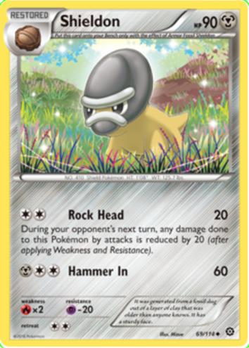 Shieldon 2016 Pokemon XY Steam Siege