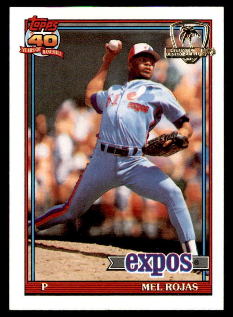 1991 Topps Mel Rojas #252 card