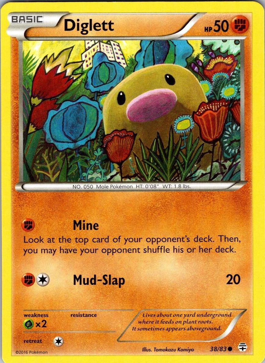 Diglett 2016 Pokemon XY Generations