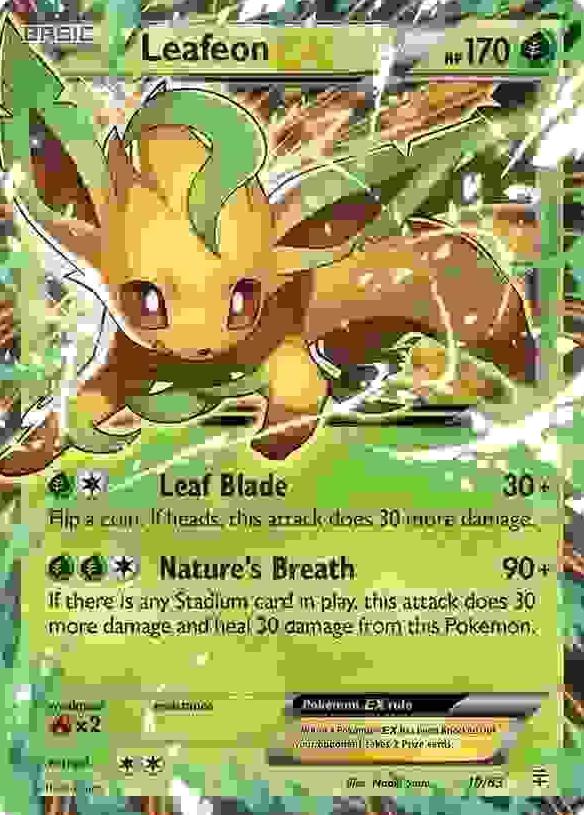 Leafeon EX 2016 Pokemon XY Generations