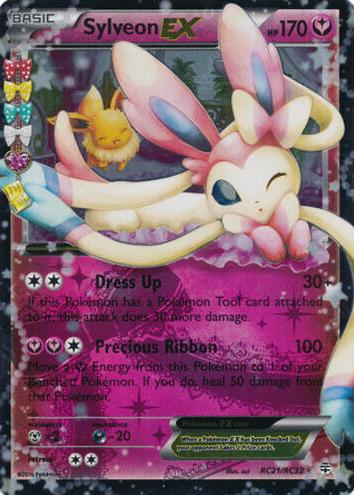 2016 Pokemon Gen Radiant Collection #RC21 Sylveon Ex front