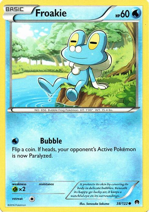 Froakie 2016 Pokemon XY BREAKpoint