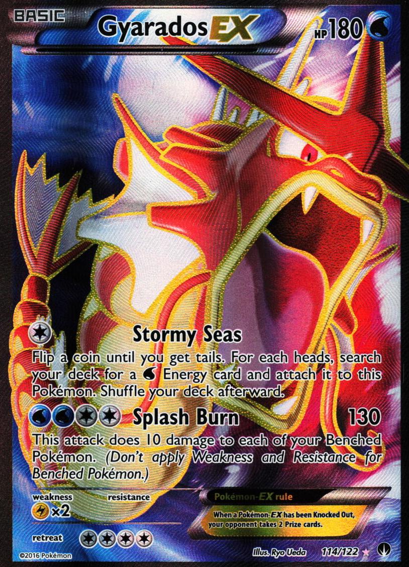 2016 Pokemon XY BREAKpoint Full Art #114 Gyarados front