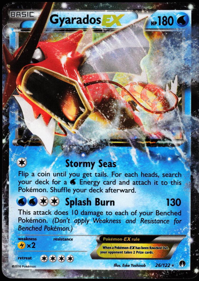 2016 Pokemon XY BREAKpoint BREAKPOINT #26 Gyarados EX front