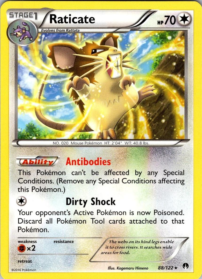 Raticate 2016 Pokemon XY BREAKpoint