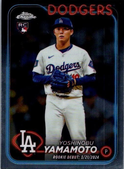 Yoshinobu Yamamoto 2024 Chrome Update card