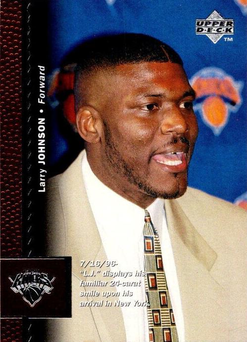 1996 Upper Deck Larry Johnson #261 card