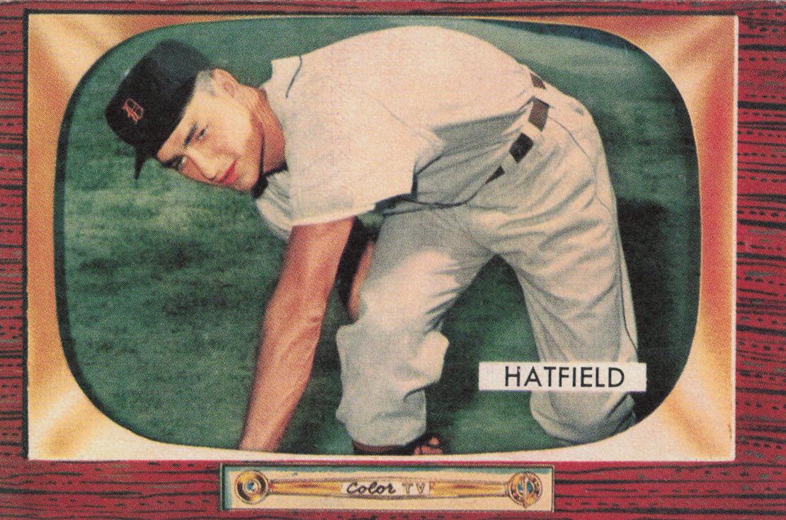 1955 Bowman Fred Hatfield #187 card