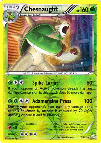 Chesnaught 2015 Pokemon XY BREAKthrough Reverse Holo