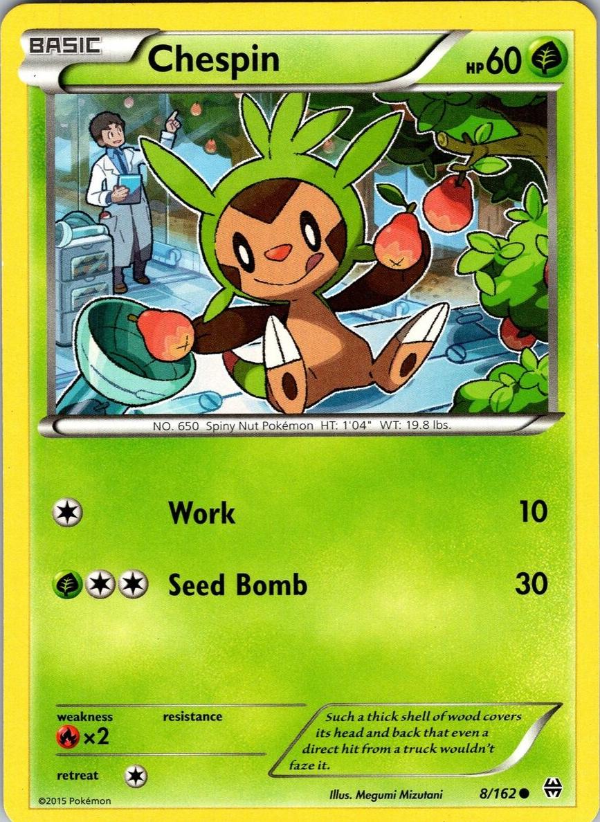 Chespin 2015 Pokemon XY BREAKthrough